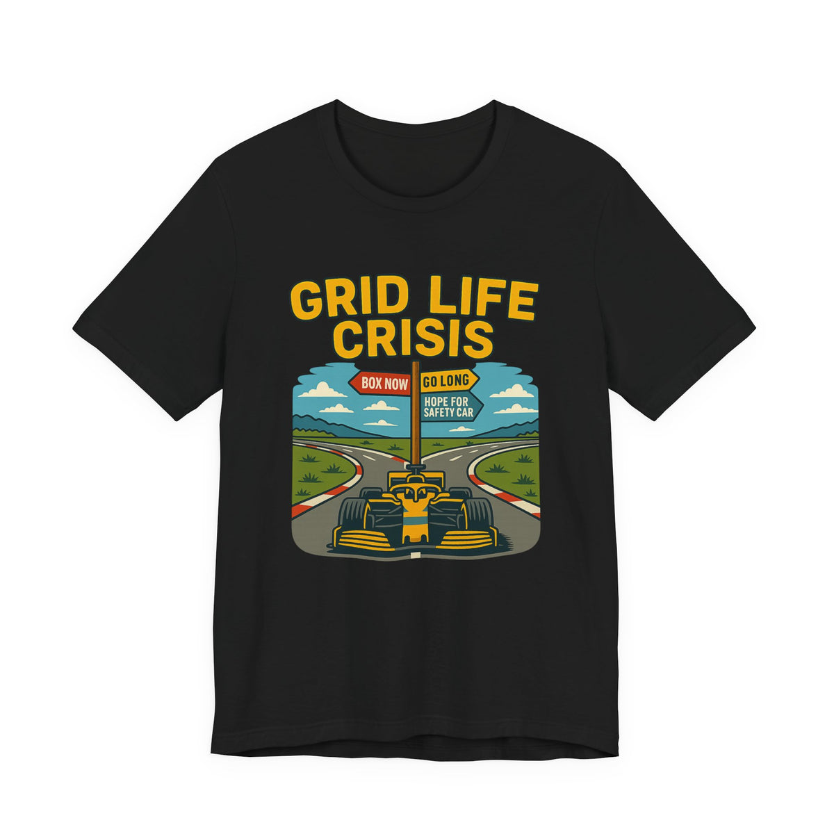 Grid Life Crisis – Funny F1 Strategy Signpost Design