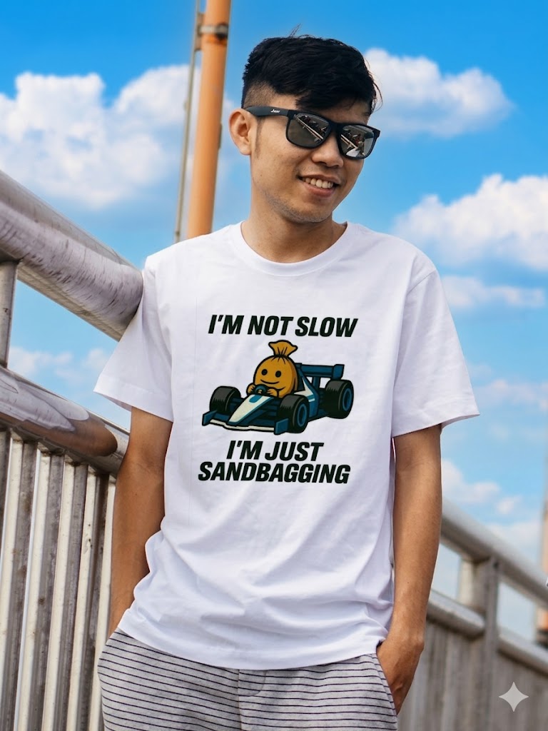 I'm Not Slow I'm Just Sandbagging Racing T-Shirt