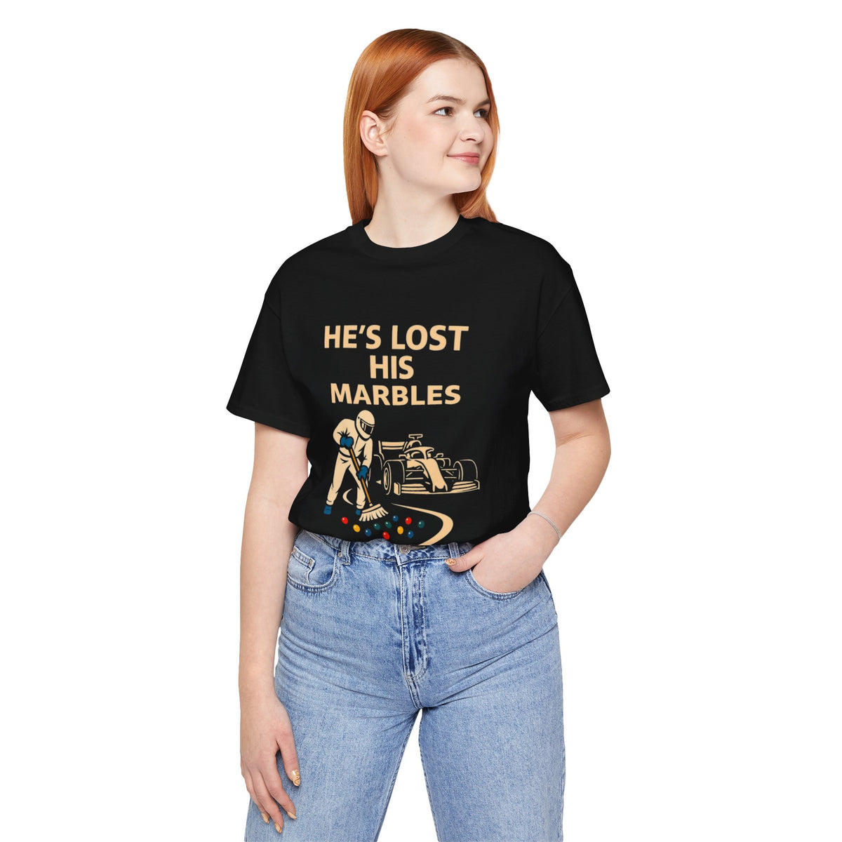 He’s Lost His Marbles – Funny F1 Racing Pun Design